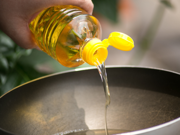 Bottle of brominated vegetable oil