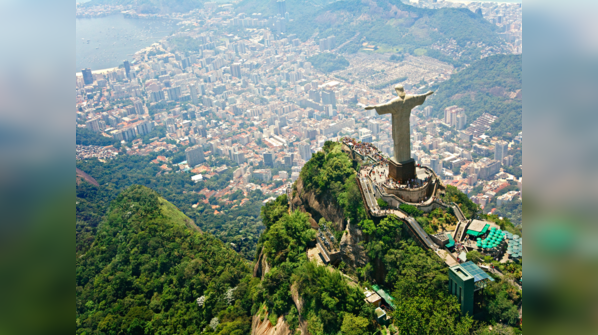 Christ the Redeemer overlooking the city of Rio de Janeiro
