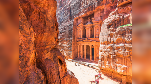 The stunning rock-cut architecture of Petra, the Rose City